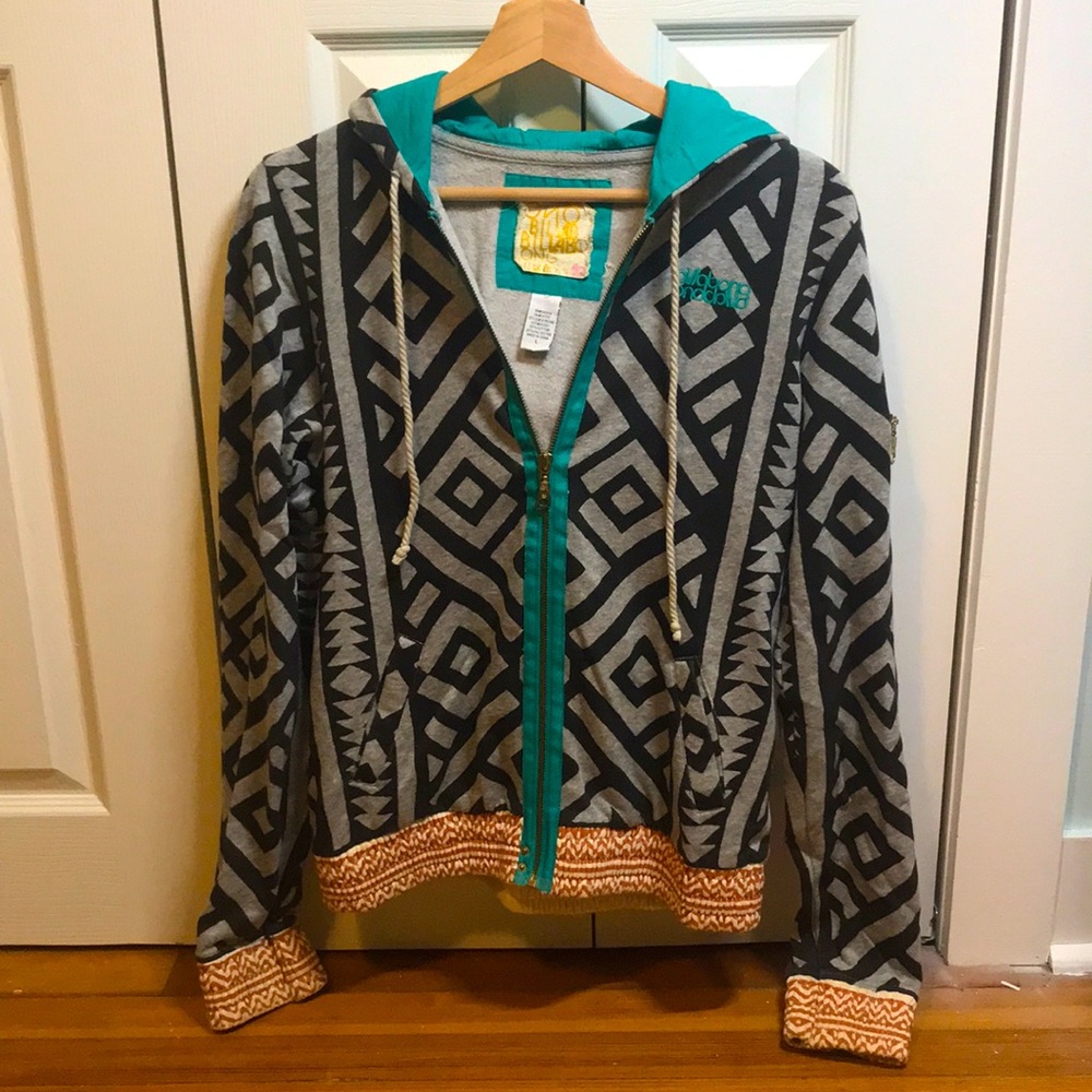 Fun zip up hoodie